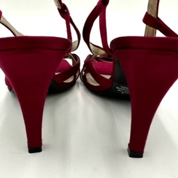 Express Burgandy Heels - Picture 6 of 7
